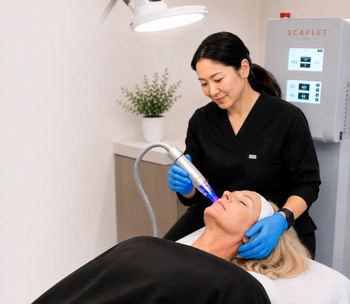 RF Microneedling Treatment Session